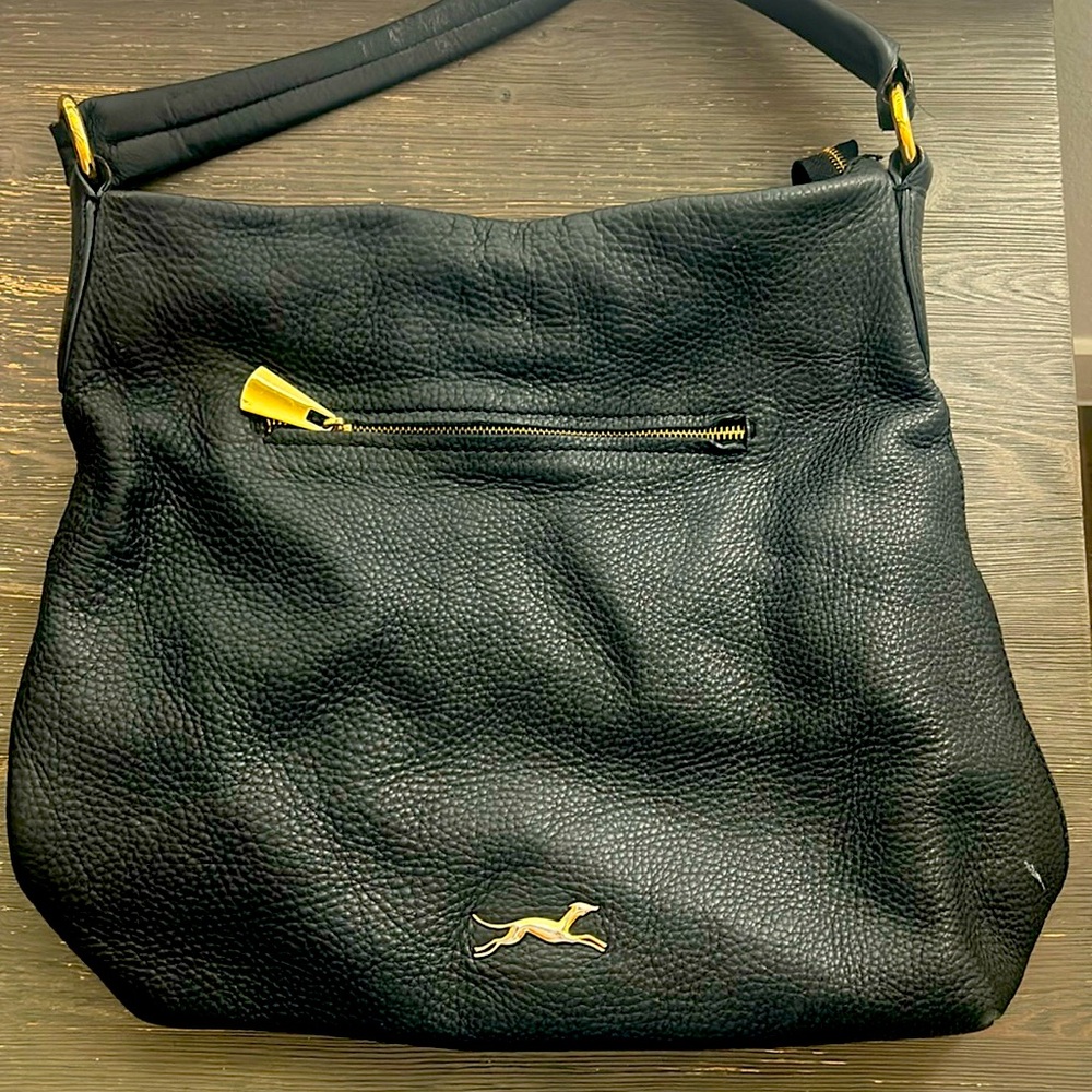 Bimba y Lola Vintage Leather Black Bag